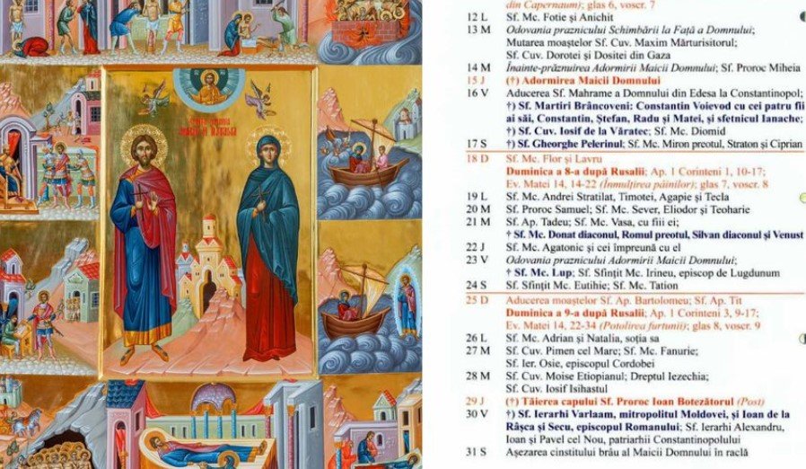 Sărbătoare importantă în Calendarul ortodox pe 26 august 2024: Pomenirea Sfinților Mucenici Adrian și Natalia