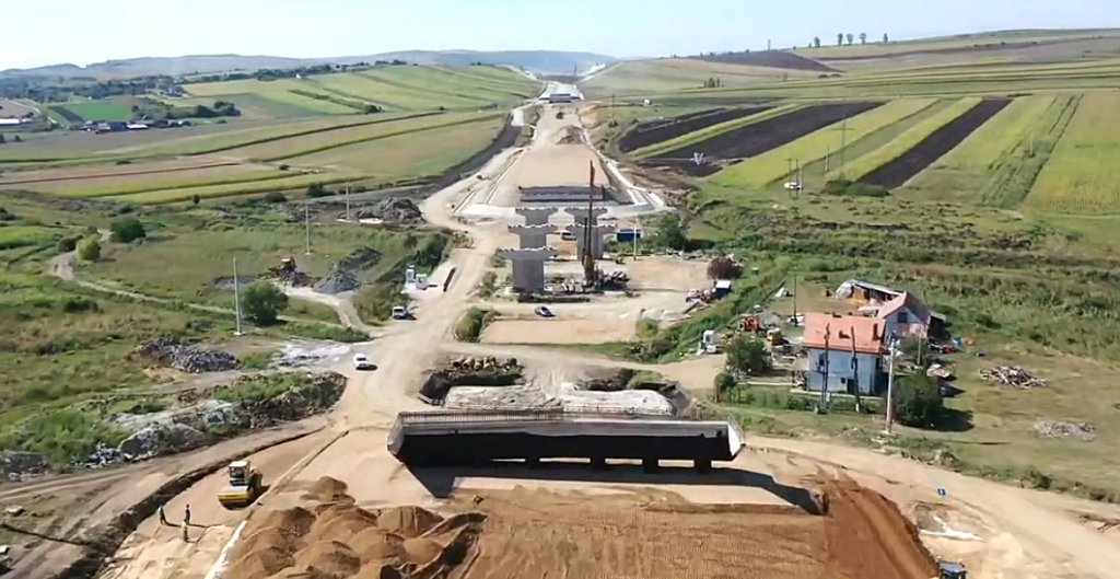 IMAGINI cu stadiul lucrărilor la Drumul Expres din Cluj, legătura A3 - DN1 - Tureni