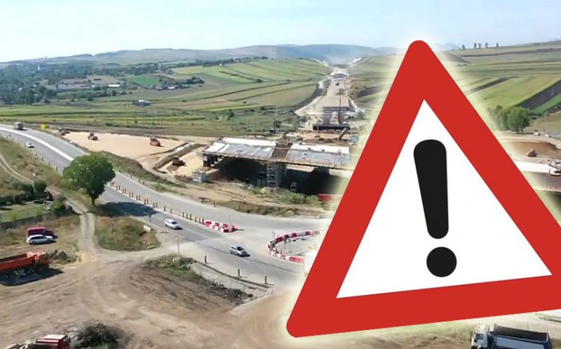 Circulație ÎNCHISĂ temporar pe DN1, în zona localității Tureni. Lucrări la Drumul expres joi și vineri / VEZI intervalul