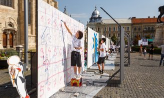 Două autobuze CTP din Cluj-Napoca, transformate în opere de artă urbană
