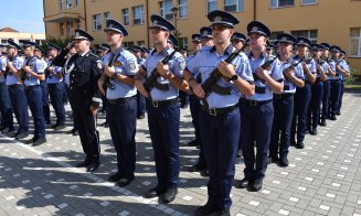 Cluj: 299 de viitori agenți au depus astăzi jurământul la Școala de Agenți de Poliție „Septimiu Mureșan”