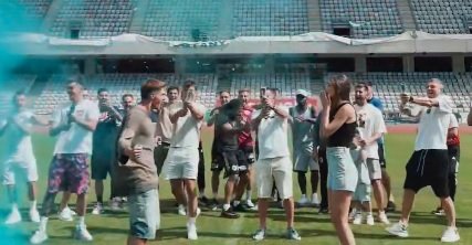 Moment special pentru Gabriel Simion. Mijlocașul a aflat alături de colegi că va fi tatăl unui băiețel