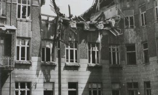 Clădirea Marianum, după bombardamentul din 2 iunie 1944