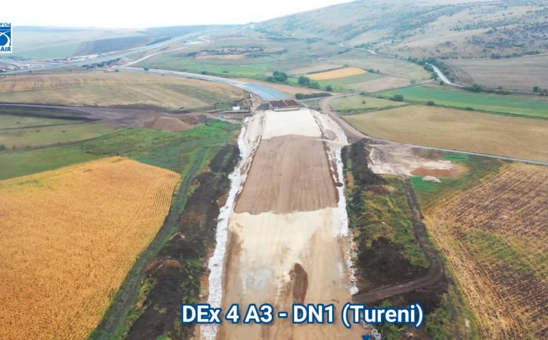 Lucrările la  Drumul Expres de lângă Tureni au trecut de 50%