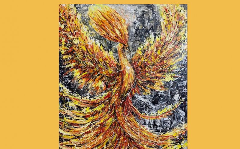 Expoziție de artă plastică „Flames of colours” , la Dej