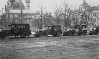 Staţie de taxiuri ȋn actuala Piaţă Avram Iancu, 1925