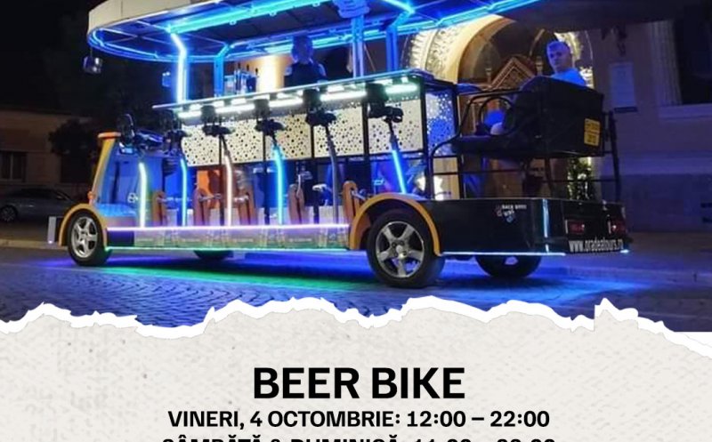 Eveniment inedit în Cluj-Napoca: Beer Bike – pedalezi și savurezi bere rece