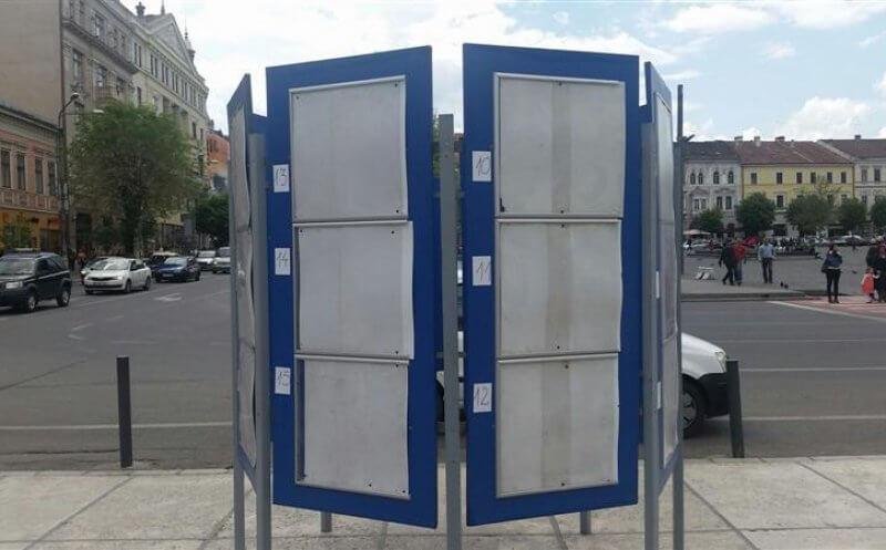 16 locuri din oraș cu afișaj electoral