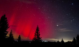Aurora Boreală, fenomen spectaculos vizibil pe cerul Clujului