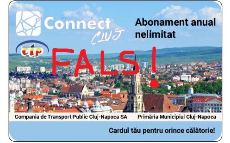 CTP Cluj-Napoca, victima unei noi campanii de înșelătorie cu carduri de transport: "Nu există cardul la care se face referire!"