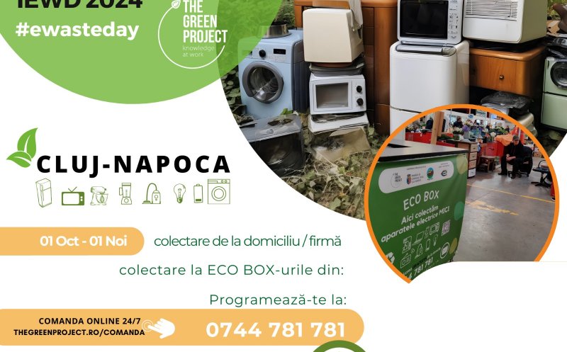 Clujenii, încurajați să scape de deșeurile electrice. „Recuperați, reciclați și revitalizați!”