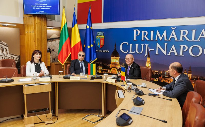 Ambasadorul Extraordinar şi Plenipotenţiar al Republicii Lituania în România, în vizită la Cluj
