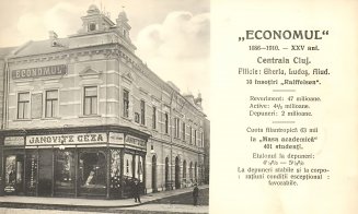 Prima instituțe financiară românească din Cluj, reclamă din 1910
