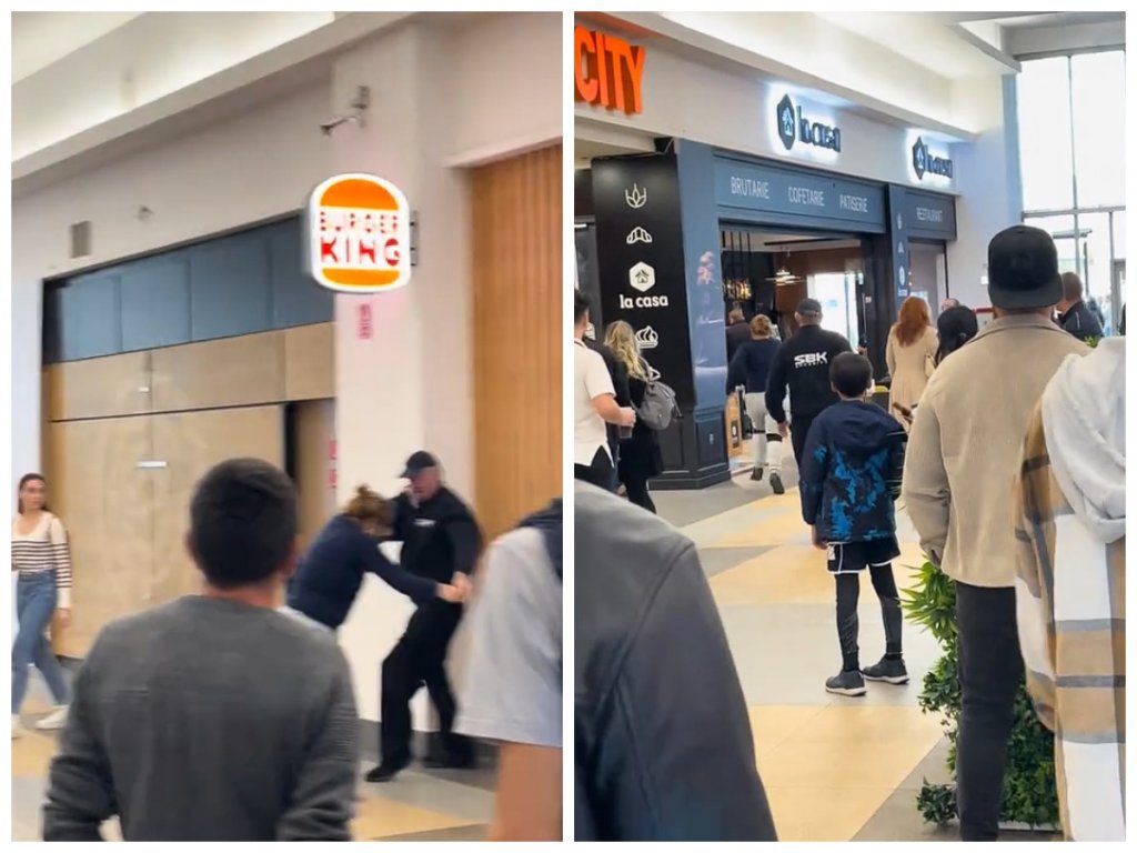Incident într-un mall din Cluj: Un paznic în vârstă s-a luptat să rețină o hoață