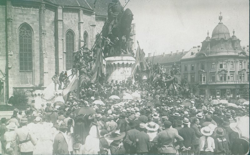 Încercarea de distrugere a statuii lui Matia Corvinul, anul 1919