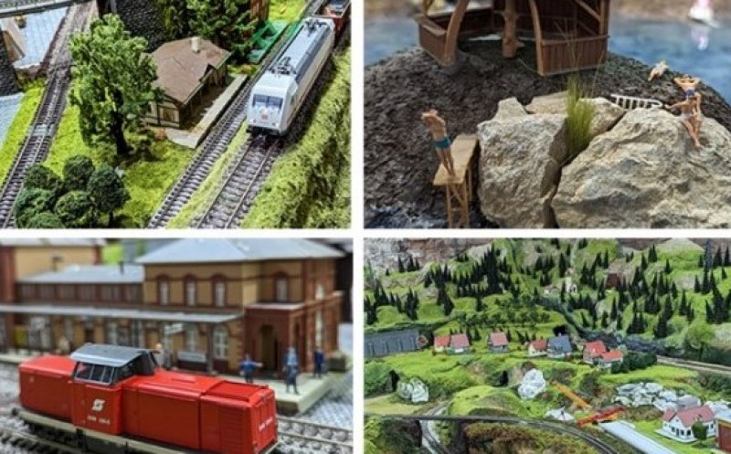 Expoziţie de trenuleţe şi miniaturi, la Cluj-Napoca
