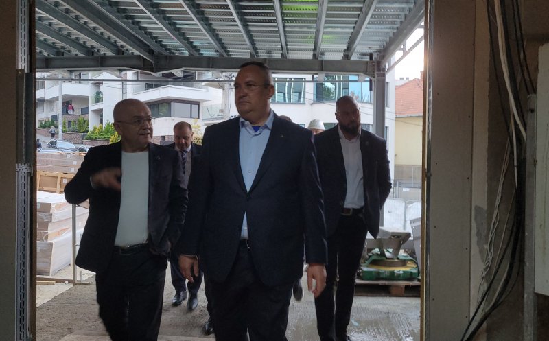 Candidatul PNL la prezidențiale, Nicolae Ciucă, a făcut o vizită pe șantierul noului Centru de Patologie Cerebrovasculară din Cluj