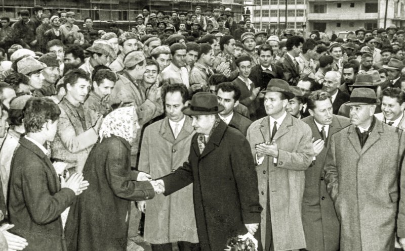 Nicolae Ceaușescu, în vizită la Cluj-Napoca, în anii 1960