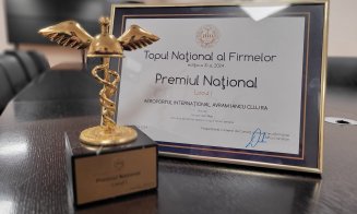 Aeroportul Internaţional Avram Iancu Cluj premiat din nou în cadrul Galei Topul Naţional al Firmelor organizată de Camera de Comerț și Industrie a României