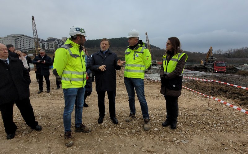 Ministrul Sănătății, pe șantierul Spitalului Regional de Urgență Cluj: "Ne preocupă să fie terminat la timp, adică până la jumătatea anului 2028"