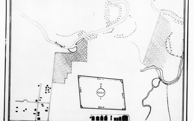 Plan sumar al aerodromului Cluj, 1935