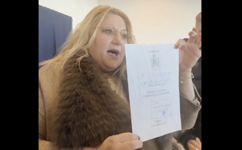 Șoșoacă a transmis live din cabina de vot și a făcut circ în secție: „Blestemați să fiți tot sistemul”