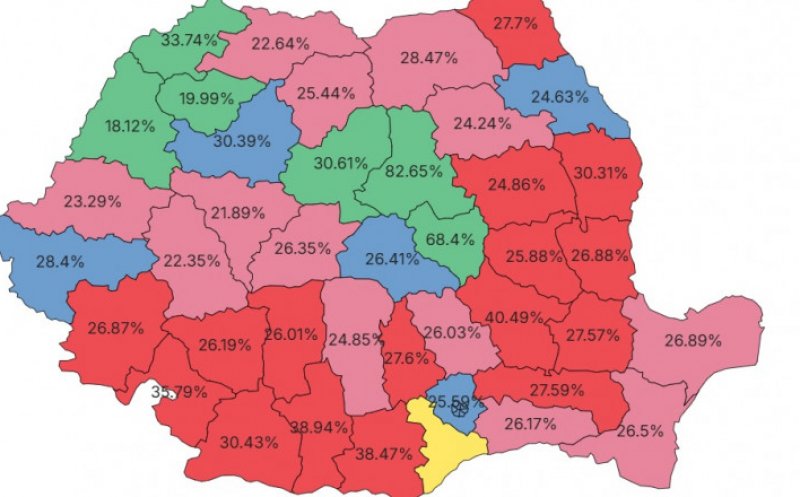 Cum s-a votat în țară. Georgescu a câștigat 13 județe (multe fiefuri ale PNL), Ciolacu în 16 județe, iar Lasconi în 5