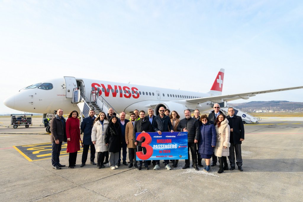 Aeroportul Internațional „Avram Iancu” Cluj sărbătorește pasagerul cu numărul 3.000.000 pentru al doilea an consecutiv