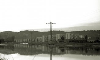 Fotografie cu malul Someșului, anul 1965