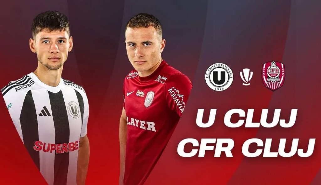 Astăzi se joacă Derby-ul Clujului. Bătălie la vârful clasamentului între "U" și CFR