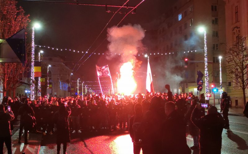 Încălzire pentru Derby. Fanii Universității s-au pregătit în centru pentru duelul cu CFR