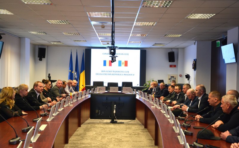 Delegație oficială din Republica Moldova, în vizită la Consiliul Județean Cluj. Care a fost scopul întâlnirii