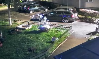 Instalații de Crăciun, furate de un tânăr în Cluj! Momentul, surprins de camerele de supraveghere