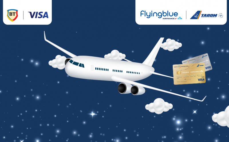 Peste 30% din tranzacțiile cu cardul BT Visa Flying Blue sunt plăți în străinătate, mai ales în Italia, Franța, Grecia, SUA și Marea Britanie