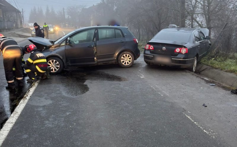 ACCIDENT cu două victime pe strada Șomcutului din Dej