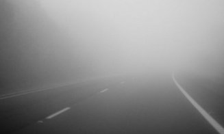 Ceață în mai multe localități din Cluj. Se va forma polei pe drum