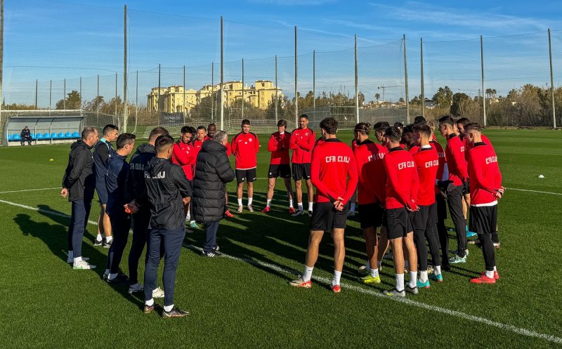 CFR Cluj a reluat antrenamentele după pauză de iarnă. Prima imagine din cantonamentul din Spania