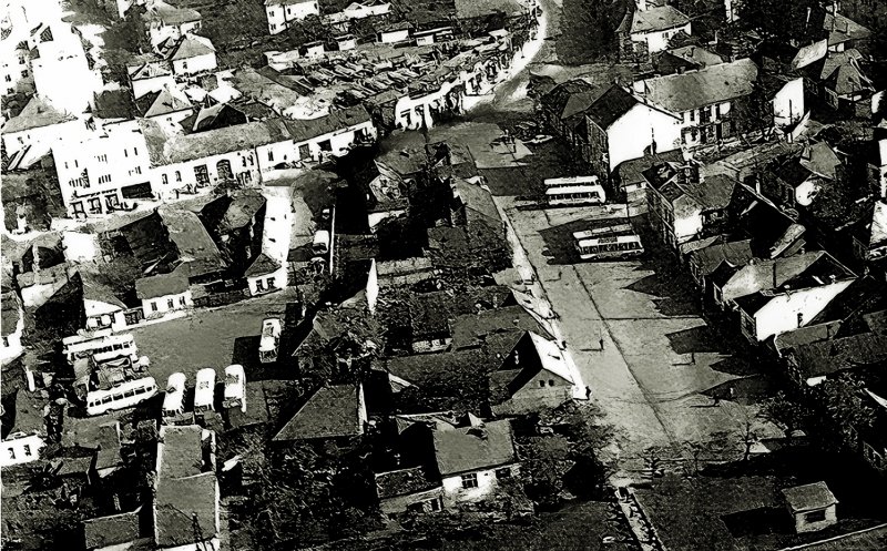 Zona Pieței Timotei Cipariu. Se vede și vechea Autogară