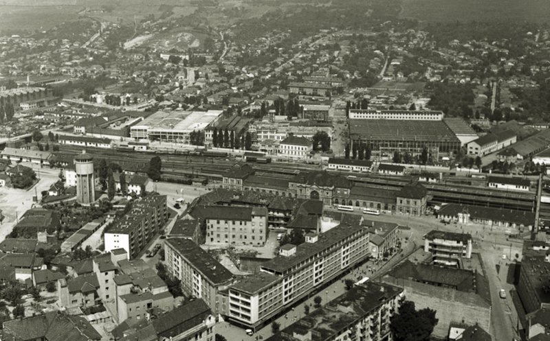 Zona Gării, în anii 1970