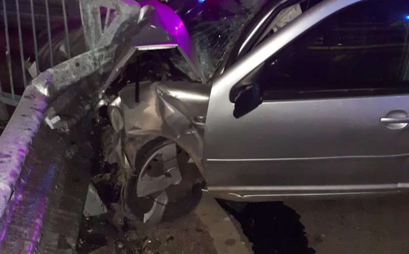 ACCIDENT în județul Cluj noaptea trecută. Și-a făcut mașina praf, dar a scăpat cu viață