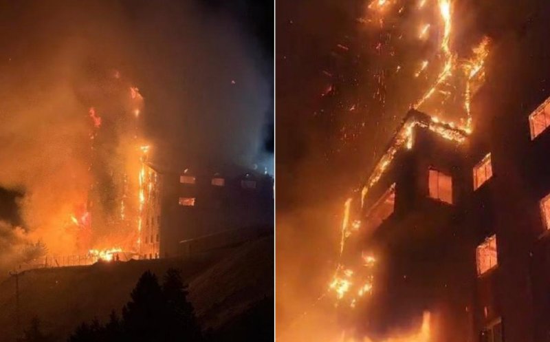 Incendiu devastator într-o stațiune de schi din Turcia: Cel puțin zece morți și 32 de răniți