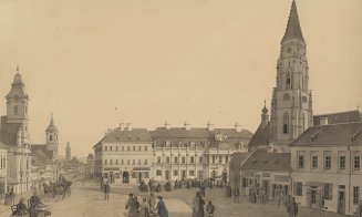 Imagine din vechiul Cluj: centru, anul 1860
