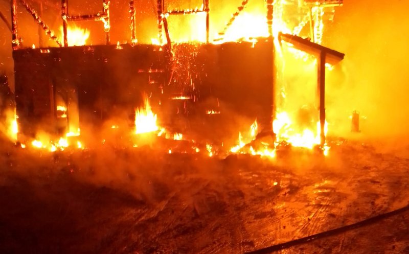 Incendiu de amploare în Gilău