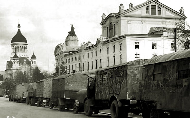 Convoi german în Cluj, în Al Doilea Război Mondial
