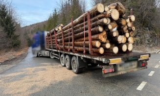 Lemnele la control! Acțiune a polițiștilor clujeni / Camion confiscat pentru ilegalităţi