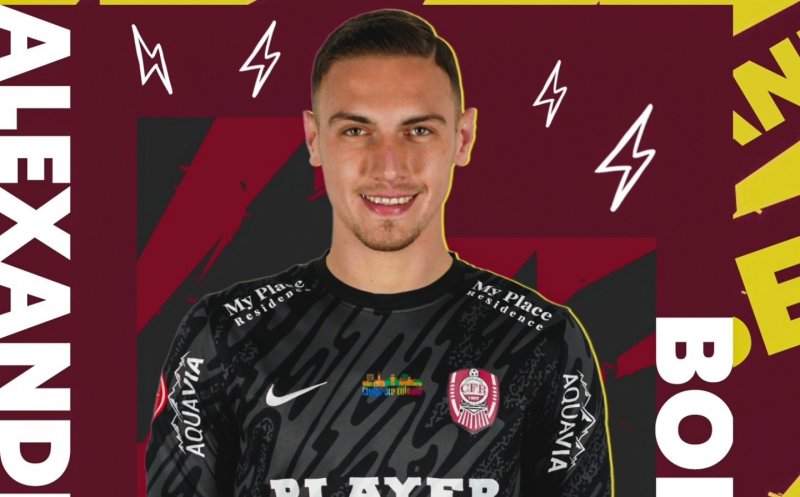 CFR Cluj a bifat un nou transfer. Formația din Gruia a oficializat sosirea unui tânăr portar