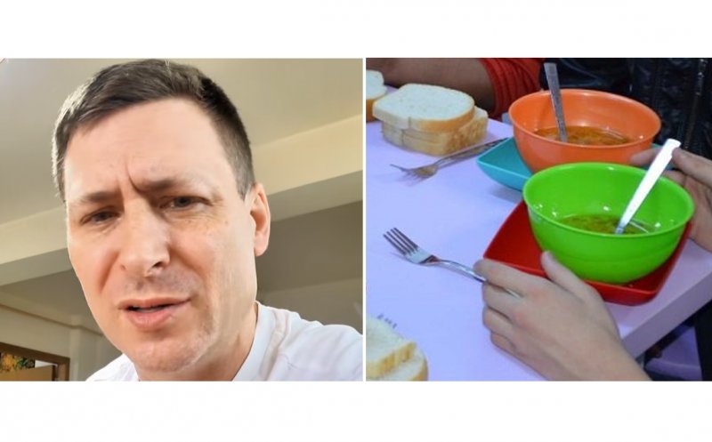 American, uimit de mâncarea primită de fiul lui la o grădiniță din România: "În SUA ar fi considerată mâncarea copilului sărac"