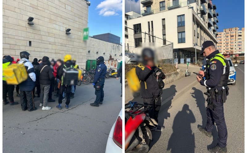 Poliția intervine în forță pe străzile Clujului: sute de verificări și sancțiuni