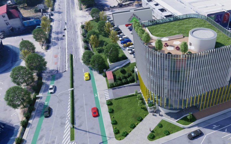 Birouri și cabinete medicale, lângă Leroy-Merlin. Acoperiș cu terasă de vară