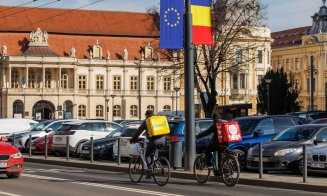 Controale în tot Clujul la livratorii de mâncare